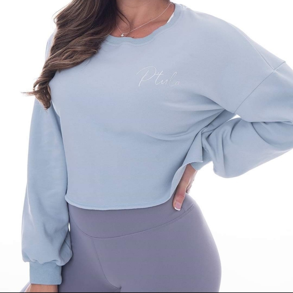P'tula Lisa Crop Sweater in BABY BLUE
